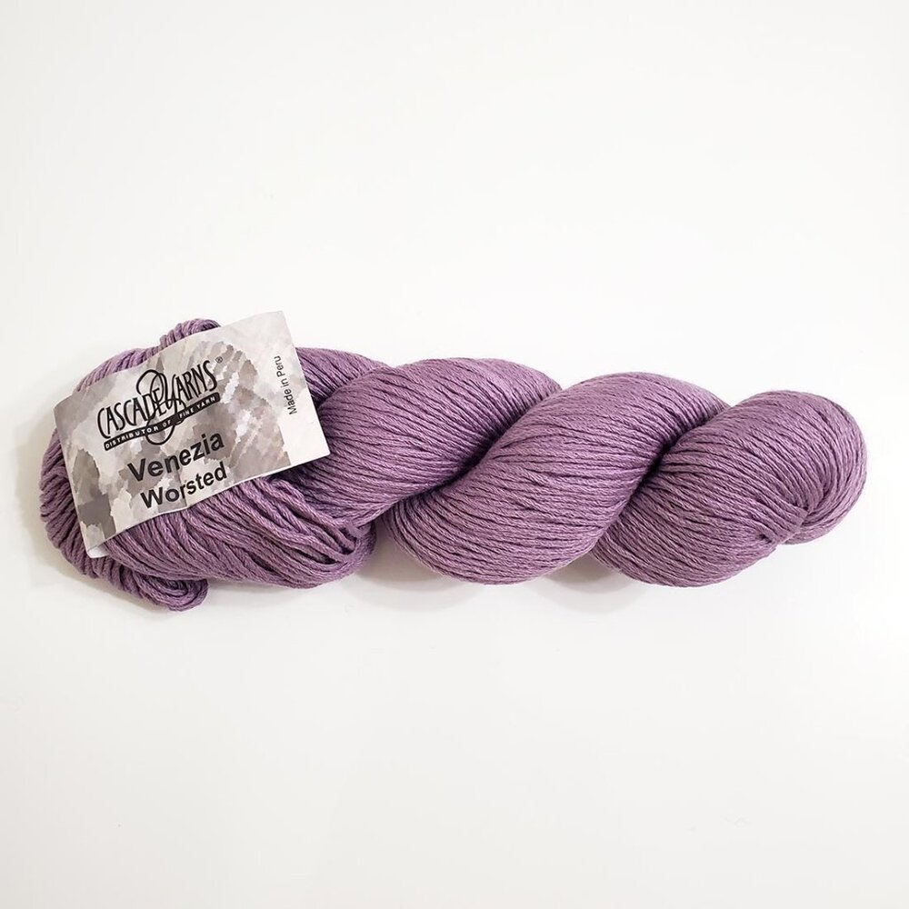 Cascade Yarns Venezia Worsted 177 Lilac Merino Wool Silk 100g 219yds